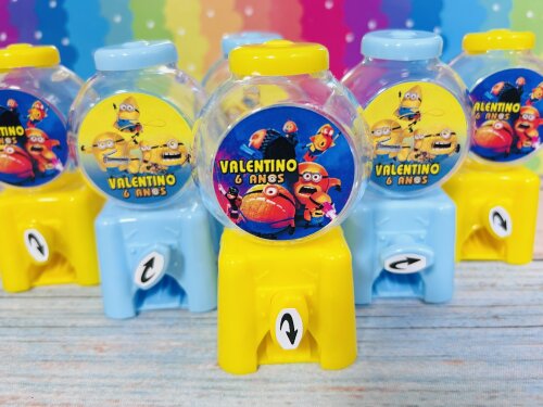 20 Candy Machine Festa Minions Personalizada  / Baleiro para Lemb