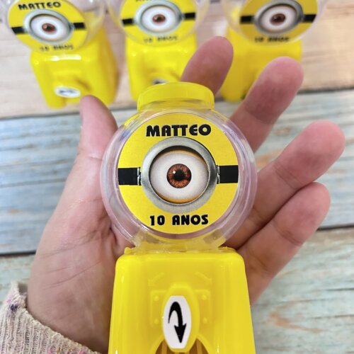 20 Candy Machine Festa Minions Personalizada  / Baleiro para Lemb