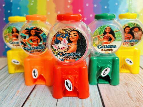 20 Candy Machine Festa Moana / Baleiro para Lembrancinha de festa
