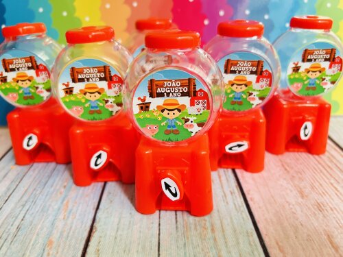 20 Candy Machine Festa Fazendinha / Baleiro para Lembrancinha de