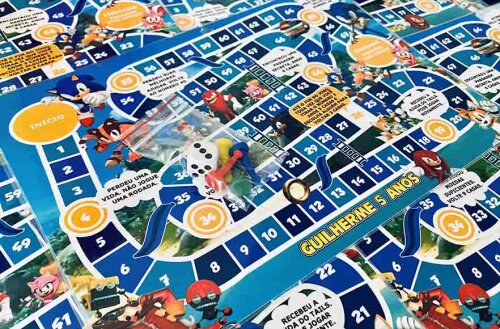 30 Jogo de Tabuleiro Festa Sonic