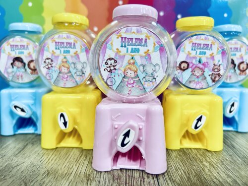 30 Mini Baleiro Candy Machine Personalizado 10cm