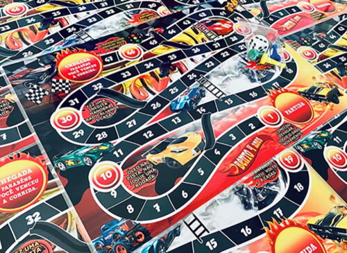 20 Jogo de Tabuleiro Personalizado Hotwheels