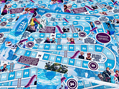 20 Jogo de Tabuleiro Personalizado Frozen