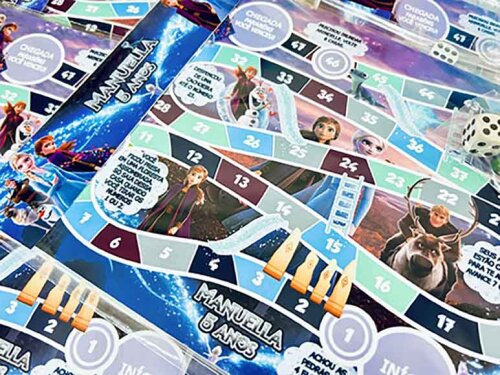 20 Jogo de Tabuleiro Personalizado Frozen