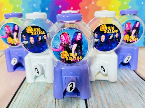 20 Lembrancinha Festa Descendentes Candy Machine