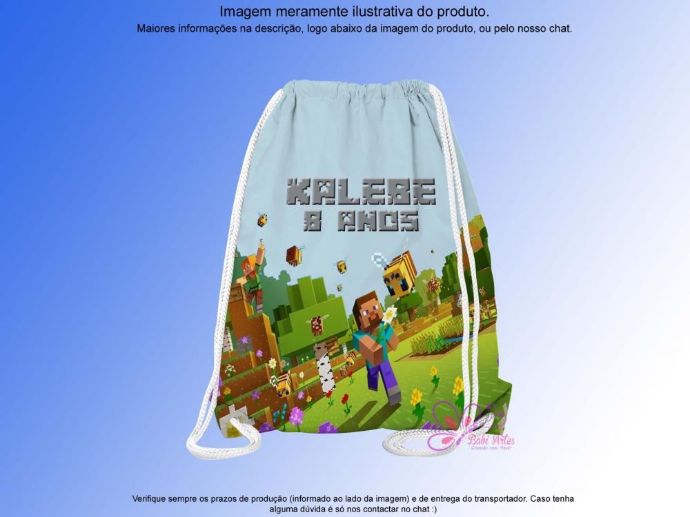 Mochilinha Saco Personalizada Dia das Crianças