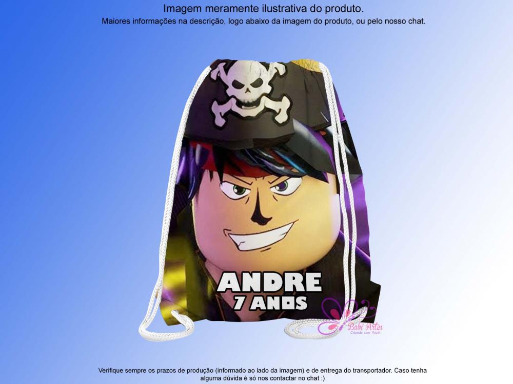Mochilinha Saco Personalizada Games