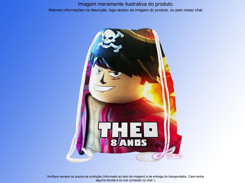 Mochilinha Saco Personalizada Games