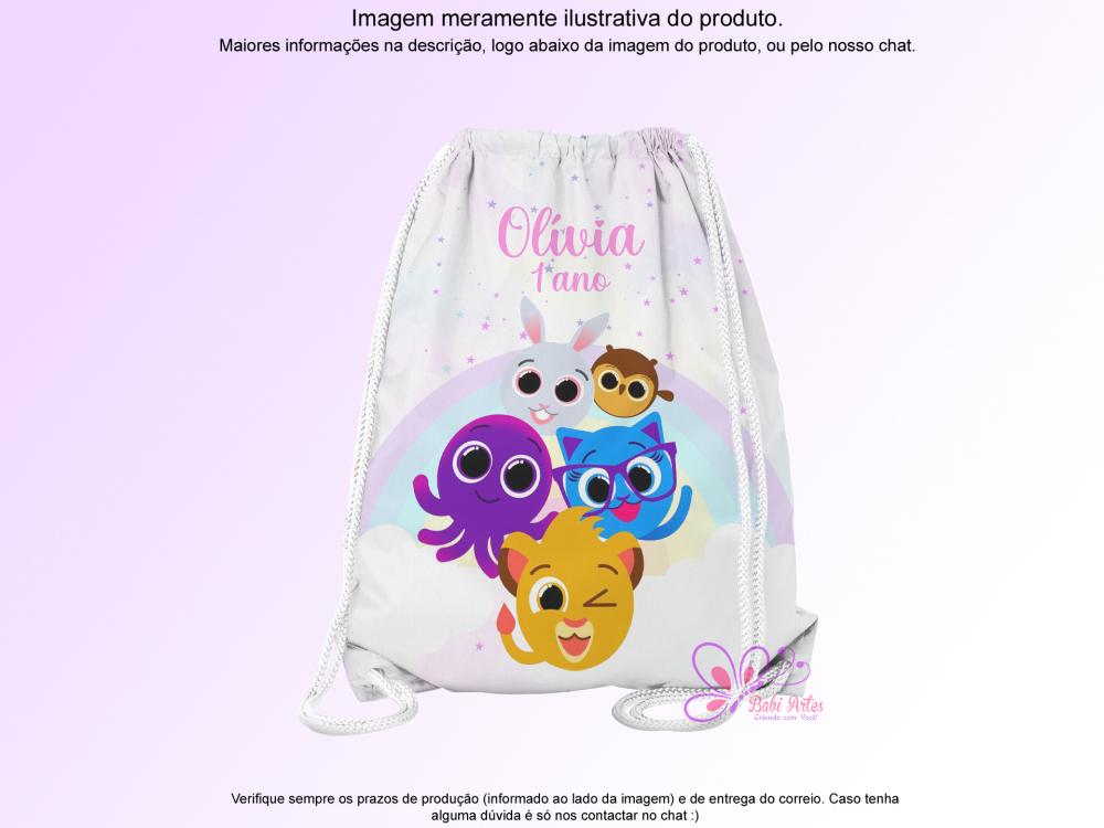 Mochilinha Saco Personalizada Bolofofos