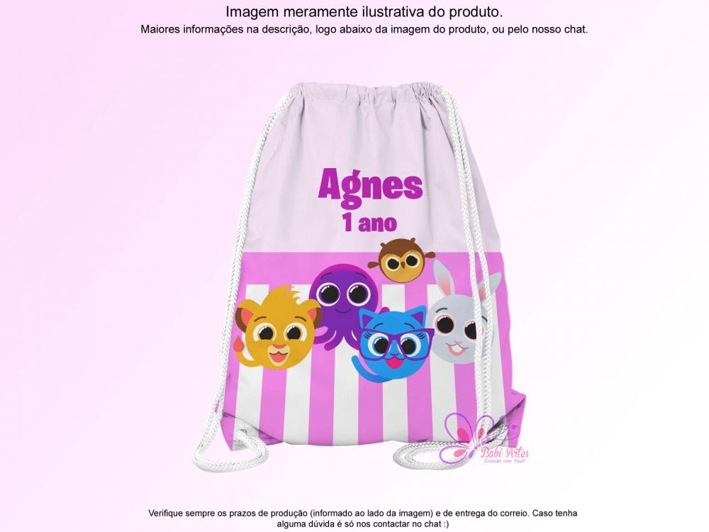 Mochilinha Saco Personalizada Bolofofos