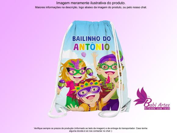 Mochilinha Personalizada Carnaval