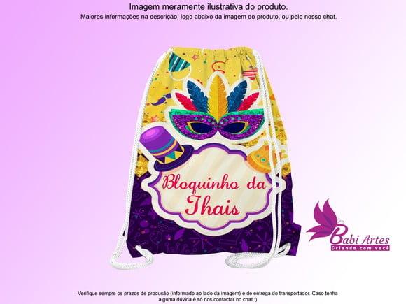 Mochilinha Personalizada Carnaval