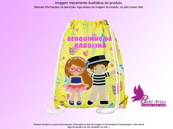 Mochilinha Personalizada Carnaval