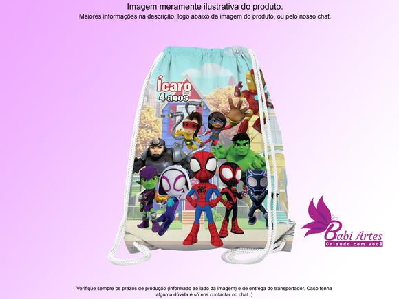 Mochilinha Personalizada Homem Aranha