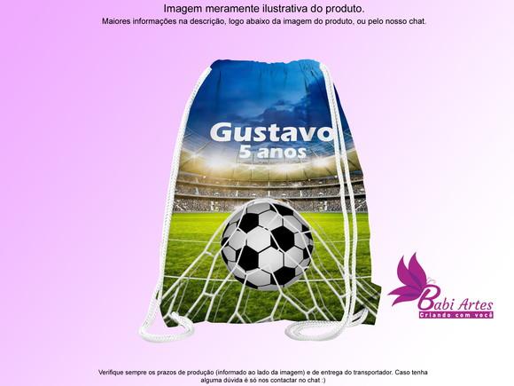 Mochilinha Personalizada Futebol