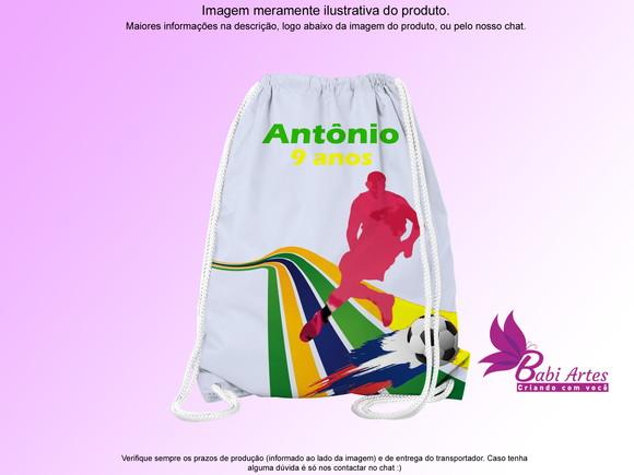 Mochilinha Personalizada Futebol