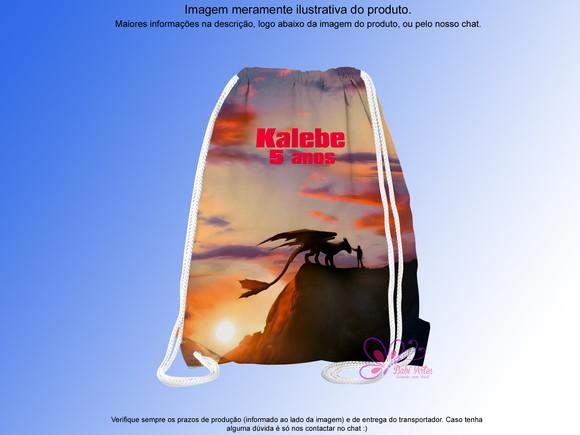 Mochilinha Personalizada Como Treinar Seu Dragão