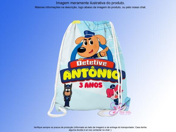 Mochilinha Personalizada Detetive Labrador