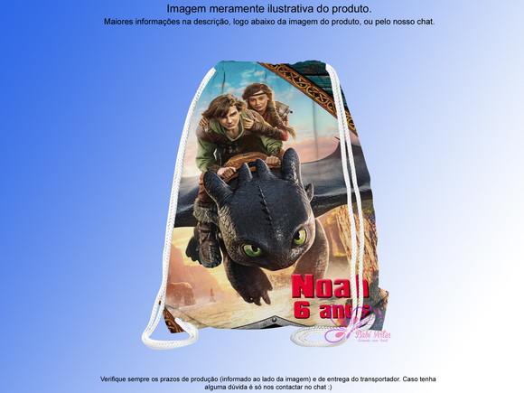 Mochilinha Personalizada Como Treinar Seu Dragão