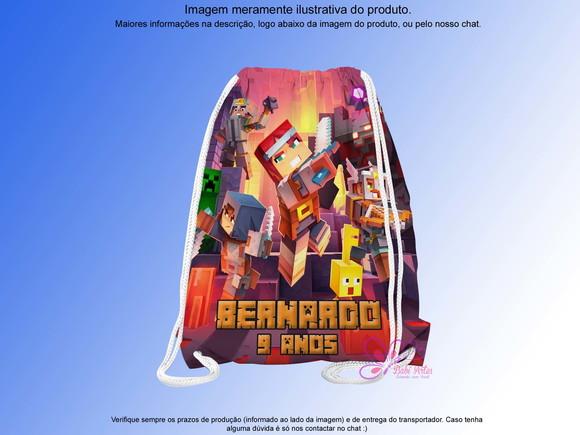 Mochilinha Personalizada Minecraft