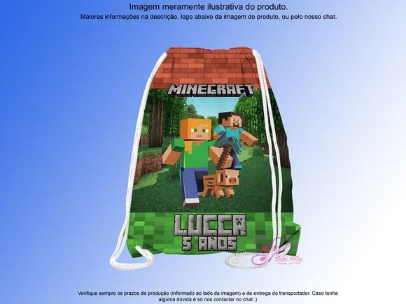 Mochilinha Personalizada Minecraft