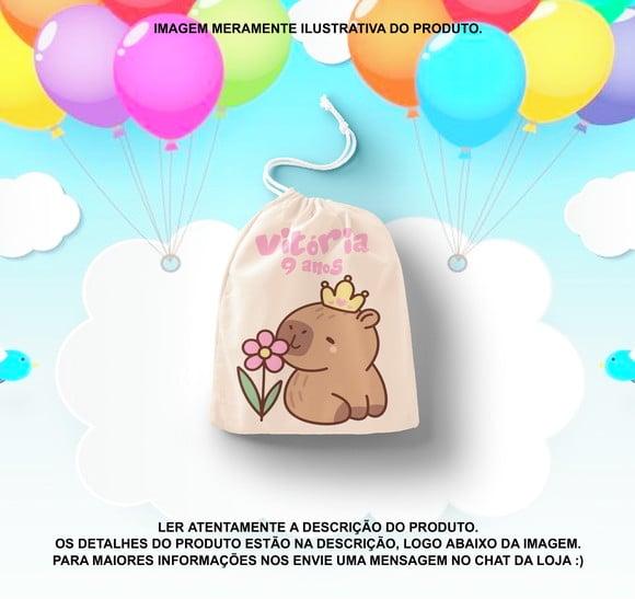 Saquinho Surpresa Personalizado Capivara
