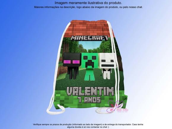 Mochilinha Personalizada Minecraft
