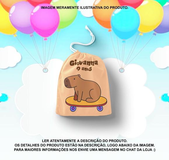 Saquinho Surpresa Personalizado Capivara