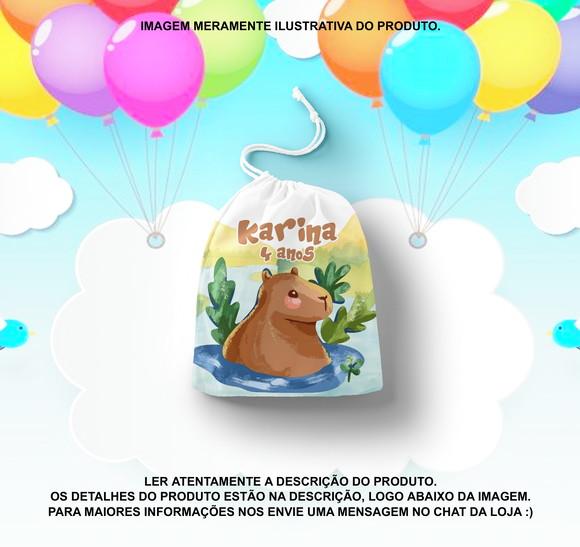 Saquinho Surpresa Personalizado Capivara