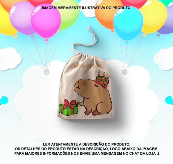 Saquinho Surpresa Personalizado Capivara