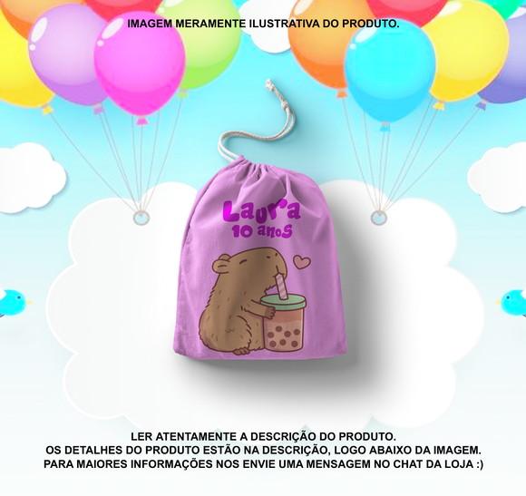 Saquinho Surpresa Personalizado Capivara