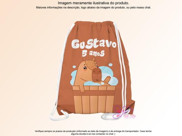 Mochilinha Personalizada Capivara