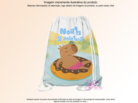 Mochilinha Personalizada Capivara
