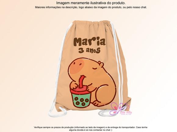 Mochilinha Personalizada Capivara