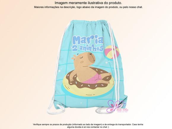 Mochilinha Personalizada Capivara