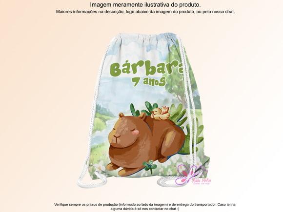 Mochilinha Personalizada Capivara