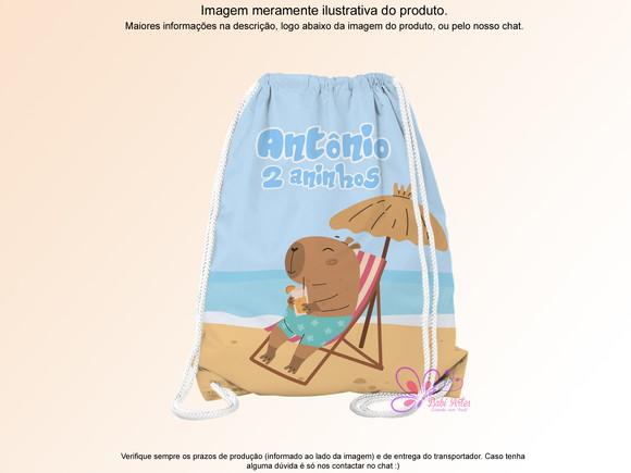 Mochilinha Personalizada Capivara
