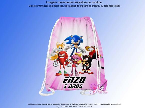 Mochilinha Personalizada Sonic