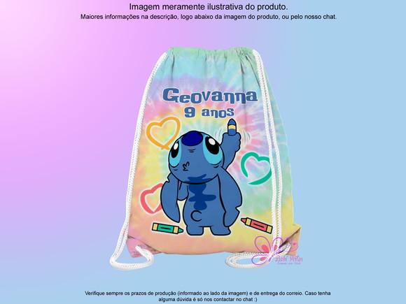 Mochilinha Personalizada Stitch