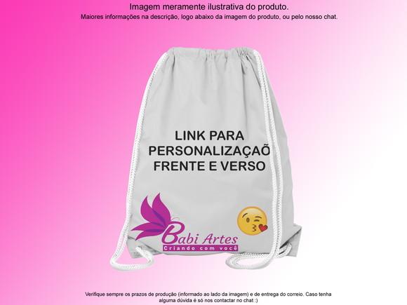 Link Mochilinha Personalizada Frente e Verso