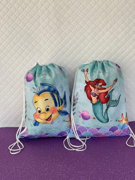 Mochilinha Personalizada a Pequena Sereia