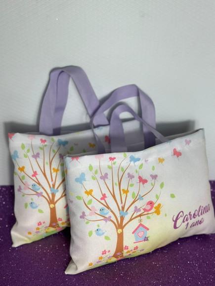 Sacolinhas Ecobag Personalizadas 28x19cm Jardim Encantado