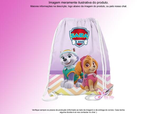 Mochilinha Personalizada Patrulha Canina