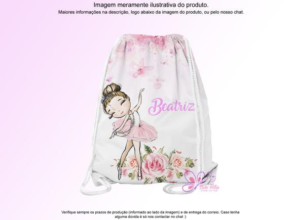 Mochilinha Personalizada Bailarina