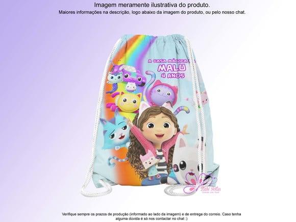 Mochilinha Personalizada a Casa Mágica da Gabby