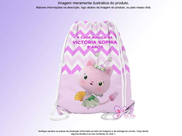 Mochilinha Personalizada a Casa Mágica da Gabby