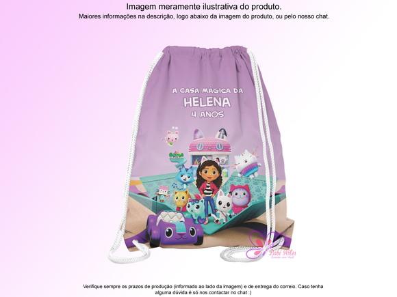 Mochilinha Personalizada a Casa Mágica da Gabby