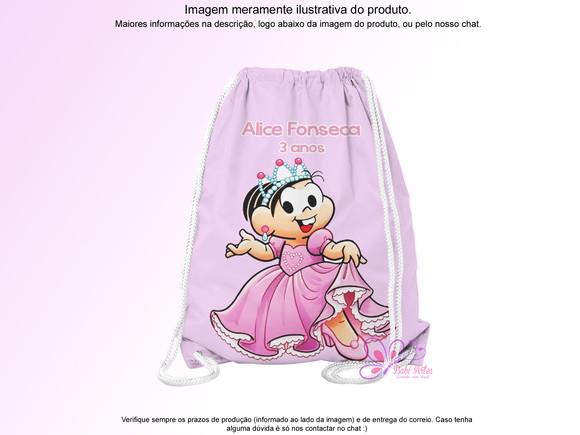 Mochilinha Personalizada Mônica Princesa