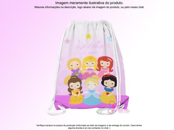 Mochilinha Personalizada Princesas Disney Baby